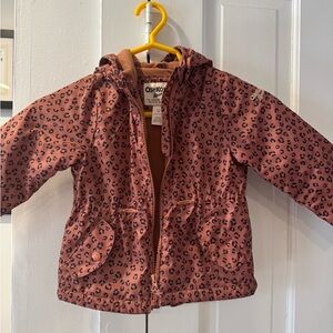 OshKosh B'gosh Brown Leopard Print Kids Raincoat
